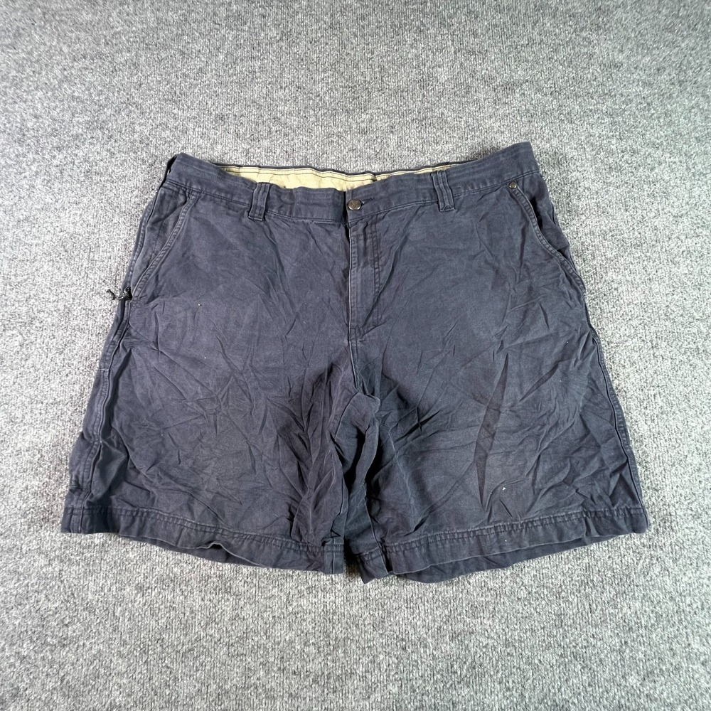 Columbia Chino Shorts Men's 40 Blue Cotton Canvas Casual Travel Summer Beach